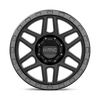 Mesa - 17in, Cast Aluminum, Satin Black W/ Gloss Black Lip, 17X9, 8X170, 18mm, 885463816890, 885463816890