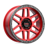 Mesa - 20in, Cast Aluminum, Candy Red W/ Black Lip, 20X9, 6X5.5, 18mm, 194933057009, 194933057009