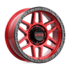 Mesa - 20in, Cast Aluminum, Candy Red W/ Black Lip, 20X9, 8X180, 0mm, 194933056972, 194933056972