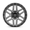 Mesa - 17in, Cast Aluminum, Satin Black W/ Gray Tint, 17X8.5, 6X135, 0mm, 885463817224, 885463817224