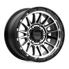 Impact - 17in, Cast Aluminum, Satin Black Machined, 17X8.5, 6X5.5, 0mm, 885463817927, 885463817927