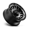 Impact - 17in, Cast Aluminum, Satin Black Machined, 17X8.5, 8X180, 0mm, 194933065950, 194933065950