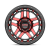 Recon - 18in, Cast Aluminum, Gloss Black Mach W/ Red Tint, 18X8.5, 6X5.5, 18mm, 194933005741, 194933005741