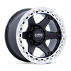 Vi Beadlock - 20in, Cast Aluminum, Satin Black W/ Machined Ring, 20X10, 6X5.5, -48mm, 194933359073, 194933359073