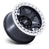 Vi Beadlock - 17in, Cast Aluminum, Satin Black W/ Machined Ring, 17X9, 6X5.5, -38mm, 194933359141, 194933359141