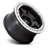 Riot Beadlock - 17in, Cast Aluminum, Satin Black W/ Machined Ring, 17X9, 5X5.0, -12mm, 194933200115, 194933200115
