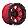 Riot Beadlock - 17in, Cast Aluminum, Candy Red W/ Satin Black Ring, 17X8.5, 6X135, 0mm, 194933216246, 194933216246