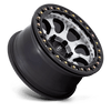 Riot Beadlock - 17in, Cast Aluminum, Mach Satin Black Window & Ring, 17X9, 5X5.0, -38mm, 194933216383, 194933216383