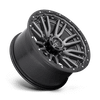 Rebel - 20in, Cast Aluminum, Matte Gunmetal Black Bead Ring, 20X10, 8X170, -18mm, 885463873169,, 885463873169