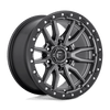 Rebel - 22in, Cast Aluminum, Matte Gunmetal Black Bead Ring, 22X10, 6X5.5, -13mm, 885463873305,, 885463873305