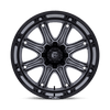 Darkstar - 20in, Cast Aluminum, Matte Gunmetal W/ Black Lip, 20X9, 8X6.5, 1mm, 194933310869,, 194933310869