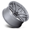 Flux - 22in, Cast Aluminum, Platinum, 22X10, 6X135, -18mm, 194933309368, SAEJ2530, 194933309368