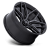 Flux - 22in, Cast Aluminum, Gloss Black Brush Fc Gray Dddt, 22X12, 6X5.5, -44mm, 194933323500, SAEJ2530, 194933323500