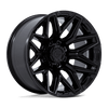 Flux - 22in, Cast Aluminum, Gloss Black, 22X12, 8X6.5, -44mm, 194933350018, SAEJ2530, 194933350018