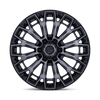 Trax - 20in, Cast Aluminum, Gloss Black Machined Face Dtcc, 20X9, 8X6.5, 1mm, 194933392421, SAE J2530 JWL VIA, 194933392421