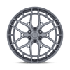 Adria - 24in, Flow Formed Aluminum, Platinum W/ Brushed Face, 24X10, 6X135, 30mm, 194933407644, SAEJ2530, 194933407644