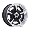 Marauder - 22in, Cast Aluminum, Gloss Black Mch W/ Dia-Cut Lip, 22X9, 5X5.5, 6mm, 194933361465, SAE J2530 JWL VIA, 194933361465