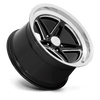 Groove - 18in, Flow Formed Aluminum, Gloss Black W/ Diamond Cut Lip, 18X7, 5X4.75, 0mm, 194933330188, SAE J2530 JWL VIA, 194933330188