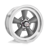 Torq Thrust D - 15in, Cast Aluminum, Torq Thrust Gray W/ Mach Lip, 15X10, 5X4.5, -44mm, 761138014887, SAE, 761138014887