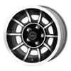 Vector - 15in, Cast Aluminum, Satin Black Machined, 15X8.5, 5X4.5, 6mm, 885463069357, SAE, 885463069357