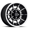 Vector - 15in, Cast Aluminum, Satin Black Machined, 15X8.5, 5X4.5, 6mm, 885463069357, SAE, 885463069357