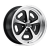 500 Mono Cast - 15in, Cast Aluminum, Gloss Black Machined, 15X7, 5X4.5, 0mm, 885463154039, SAEJ2530, 885463154039