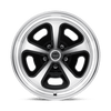 500 Mono Cast - 17in, Cast Aluminum, Gloss Black Machined, 17X7, 5X4.75, 0mm, 885463153933, SAEJ2530, 885463153933