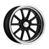 Draft - 18in, Flow Formed Aluminum, Gloss Black W/ Diamond Cut Lip, 18X10, 5X4.5, 0mm, 885463734446, SAEJ2530, 885463734446