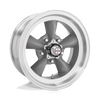 Torq Thrust D - 15in, Cast Aluminum, Torq Thrust Gray W/ Mach Lip, 15X8.5, 5X4.75, -25mm, 761138014979, SAE, 761138014979