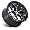 Riviera - 20in, Flow Formed Aluminum, Gloss Black W/ Machined Face, 20X10.5, 5X112, 38mm, 194933429400, SAEJ2530, 194933429400