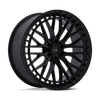 Genoa - 24in, Flow Formed Aluminum, Gloss Black, 24X10, 6X135, 30mm, 194933442959, SAEJ2530, 194933442959