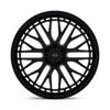 Genoa - 24in, Flow Formed Aluminum, Gloss Black, 24X10, 6X135, 30mm, 194933442959, SAEJ2530, 194933442959