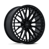 Genoa - 24in, Flow Formed Aluminum, Gloss Black, 24X10, 6X5.5, 0mm, 194933442942, SAEJ2530, 194933442942