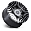 Serene - 22in, Flow Formed Aluminum, Gloss Black W/ Machined Face, 22X10.5, 5X112/120, 38mm, 194933373307, SAE J2530 JWL VIA, 194933373307