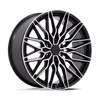 Calabria 6 - 22in, Cast Aluminum, Gloss Black W/ Machined, 22X9.5, 6X5.5, 19mm, 194933341269, SAE J2530 JWL VIA, 194933341269