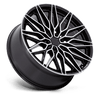 Calabria 6 - 22in, Cast Aluminum, Gloss Black W/ Machined, 22X9.5, 6X5.5, 19mm, 194933341269, SAE J2530 JWL VIA, 194933341269