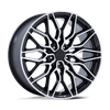 Calabria 5 - 20in, Cast Aluminum, Gloss Black Machined, 20X9, 5X112, 20mm, 194933347216, SAE J2530 JWL VIA, 194933347216