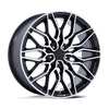 Calabria 5 - 20in, Cast Aluminum, Gloss Black Machined, 20X9, 5X112, 20mm, 194933347216, SAE J2530 JWL VIA, 194933347216