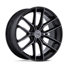Prodigy 6 - 22in, Cast Aluminum, Gloss Black Dark Tinted Clear, 22X9.5, 6X5.5, 20mm, 194933359684, SAE J2530 JWL VIA, 194933359684