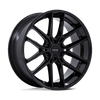 Prodigy 6 - 22in, Cast Aluminum, Gloss Black, 22X9.5, 6X5.5, 20mm, 194933359622, SAE J2530 JWL VIA, 194933359622