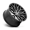 Mazzanti - 19in, Cast Aluminum, Gloss Black Brushed Face, 19X8.5, 5X4.5, 35mm, 194933078707,, 194933078707