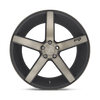 Milan - 20in, Cast Aluminum, Matte Black Ddt Machined, 20X8.5, 5X4.25, 40mm, 885463879741,, 885463879741