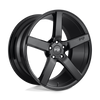 Milan - 22in, Cast Aluminum, Gloss Black, 22X10, 5X5.0, 35mm, 885463883458,, 885463883458