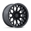 Talon - 17in, Cast Aluminum, Gloss Black W/ Gunmetal Lip, 17X9, 5X5.0, 1mm, 194933425327, SAEJ2530, 194933425327
