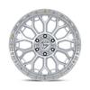 Talon - 17in, Cast Aluminum, Gloss Silver W/ Machined Face, 17X9, 6X5.5, 1mm, 194933425068, SAEJ2530, 194933425068