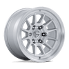 Spur - 17in, Flow Formed Aluminum, Gloss Silver W/ Machined Face, 17X9, 6X5.5, -12mm, 194933429738, SAEJ2530, 194933429738