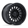 Havoc - 17in, Cast Aluminum, Matte Black W/ Gloss Black Lip, 17X9, 5X5.0, -12mm, 194933426126, SAEJ2530, 194933426126
