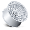Rail - 20in, Cast Aluminum, Gloss Silver W/ Machined Face, 20X9, 6X135, 1mm, 194933402847, SAEJ2530, 194933402847