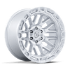 Rail - 20in, Cast Aluminum, Gloss Silver W/ Machined Face, 20X10, 6X5.5, -18mm, 194933402861, SAEJ2530, 194933402861