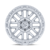 Rail - 20in, Cast Aluminum, Gloss Silver W/ Machined Face, 20X10, 6X5.5, -18mm, 194933402861, SAEJ2530, 194933402861